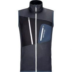 Ortovox Men's Vests Fleece Grid Vest Men's -Outlet Snow Traverse Store BLASTE 2
