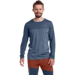 Ortovox Men's Long-Sleeve Performance Shirts 150 Cool Logo Long Sleeve Shirt Men's
