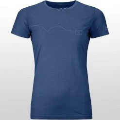 Ortovox Women's Hike & Camp Tops 120 Tec Mountain T Shirt Women's -Outlet Snow Traverse Store BLULAK D2 1
