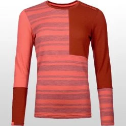 Ortovox Women's Baselayer Tops 185 Rock'N'Wool Long Sleeve Top Women's -Outlet Snow Traverse Store COR D2