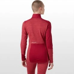 Ortovox Women's Baselayer Tops Fleece Light Zip Neck Top Women's -Outlet Snow Traverse Store DARBLOBLE D2