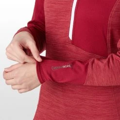 Ortovox Women's Baselayer Tops Fleece Light Zip Neck Top Women's -Outlet Snow Traverse Store DARBLOBLE D6