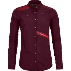 Ortovox Women's Long-Sleeve Tops Merino Ashby Shirt Women's -Outlet Snow Traverse Store DARWIN 7