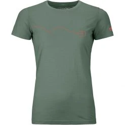 Ortovox Women's Hike & Camp Tops 120 Tec Mountain T Shirt Women's -Outlet Snow Traverse Store GREFOR D1 2