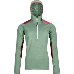 Ortovox Women's Fleece Jackets Fleece Light Grid Hoodie Women's -Outlet Snow Traverse Store GREISA D1