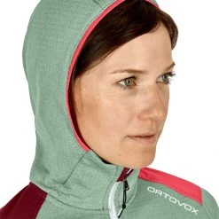 Ortovox Women's Fleece Jackets Fleece Light Grid Hoodie Women's -Outlet Snow Traverse Store GREISA D2