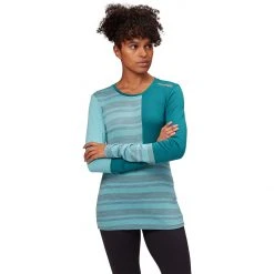 Ortovox Women's Baselayer Tops 185 Rock'N'Wool Long Sleeve Top Women's -Outlet Snow Traverse Store ICEWAT