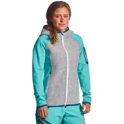 Ortovox Women's Fleece Jackets Fleece Plus Knit Hooded Jacket Women's -Outlet Snow Traverse Store ICEWAT 4