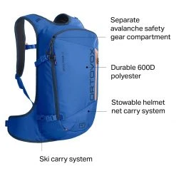 Ortovox Winter Packs Cross Rider 22L Backpack -Outlet Snow Traverse Store JUSBLU D1