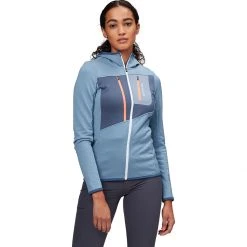 Ortovox Women's Fleece Jackets Fleece Grid Hoodie Women's -Outlet Snow Traverse Store LIGBLU