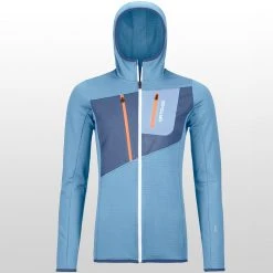Ortovox Women's Fleece Jackets Fleece Grid Hoodie Women's -Outlet Snow Traverse Store LIGBLU D2
