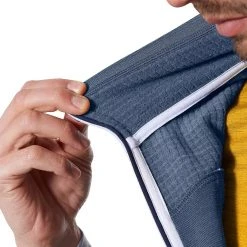 Ortovox Men's Vests Fleece Grid Vest Men's -Outlet Snow Traverse Store NIGBLU D2