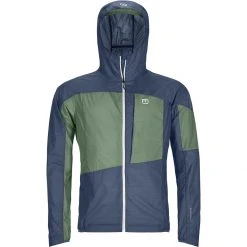 Ortovox Men's Windbreakers Merino Windbreaker Men's -Outlet Snow Traverse Store NTBL 1