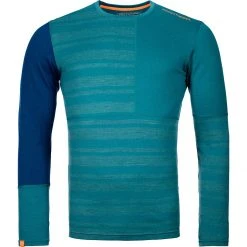 Ortovox Men's Baselayer Tops 185 Rock'N'Wool Long Sleeve Top Men's -Outlet Snow Traverse Store PACGRE 4