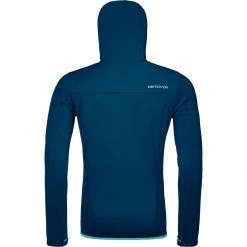 Ortovox Men's Fleece Jackets Fleece Hoodie Men's -Outlet Snow Traverse Store PETBLU D2