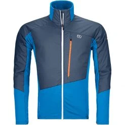 Ortovox Men's Synthetic Insulation Jackets Westalpen Swisswool Hybrid Jacket Men's -Outlet Snow Traverse Store SAFBLU 1