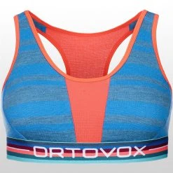 Ortovox Women's Sports Bras 185 Rock'N'Wool Sport Top Women's -Outlet Snow Traverse Store SKYBLU D2 2