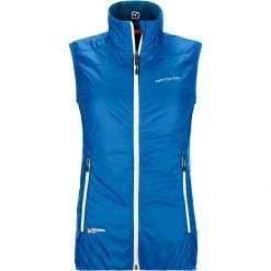 Ortovox Women's Vests Swisswool Piz Grisch Vest Women's -Outlet Snow Traverse Store SKYBLU D2 4
