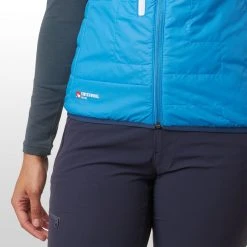 Ortovox Women's Vests Swisswool Piz Boe Vest Women's -Outlet Snow Traverse Store SKYBLU D3